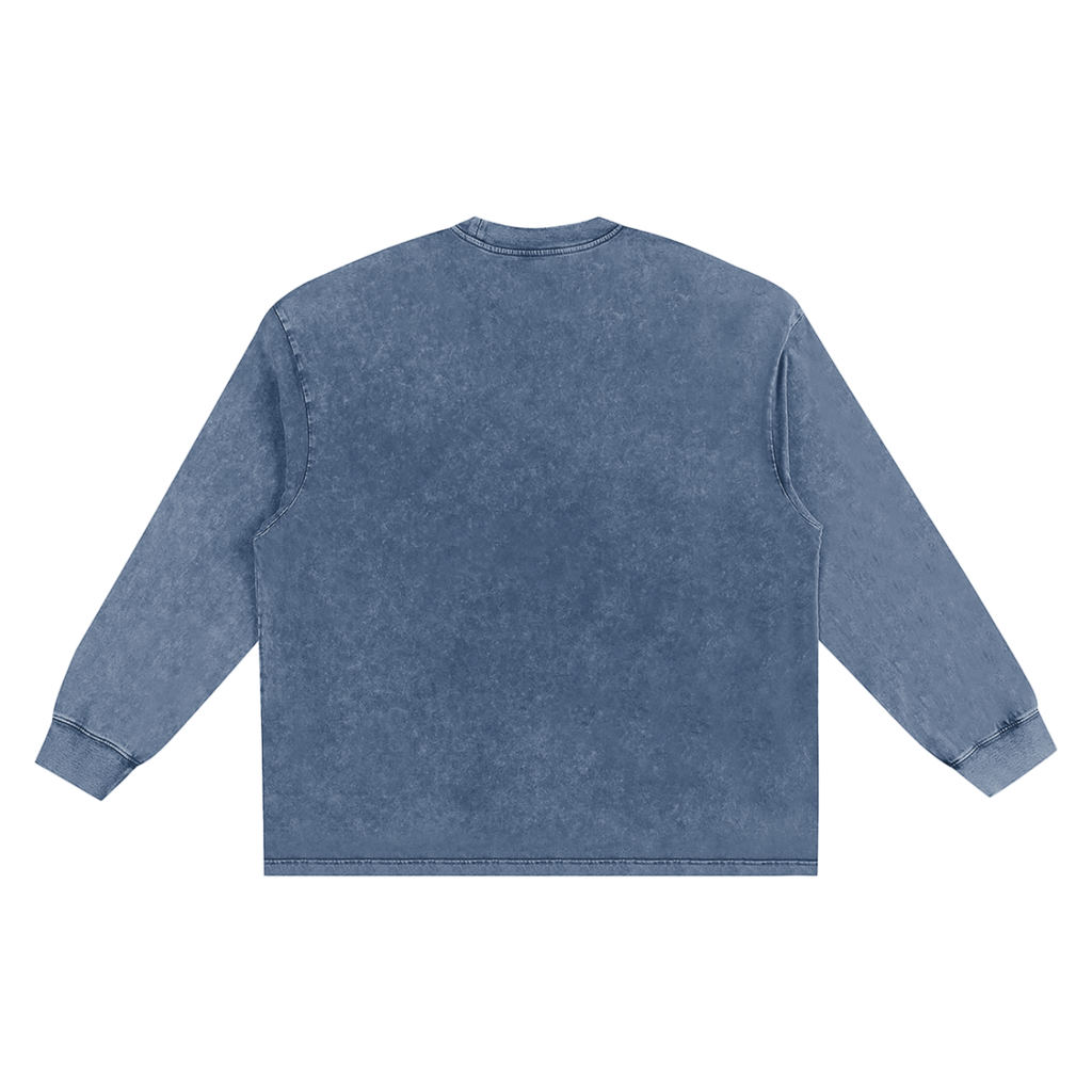 Snow Washed Frayed Edge T-Shirt