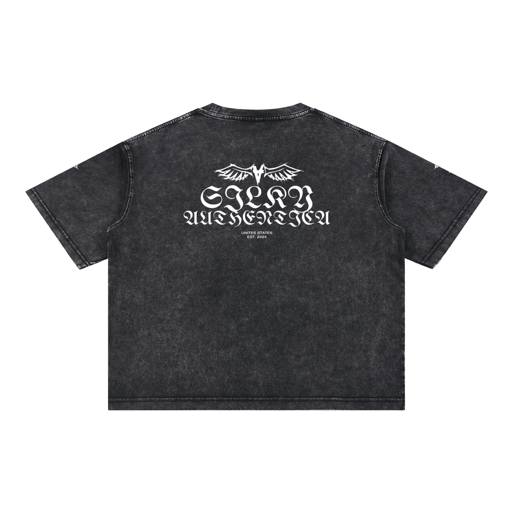 Mineral Wash Boxy Cotton T-Shirt
