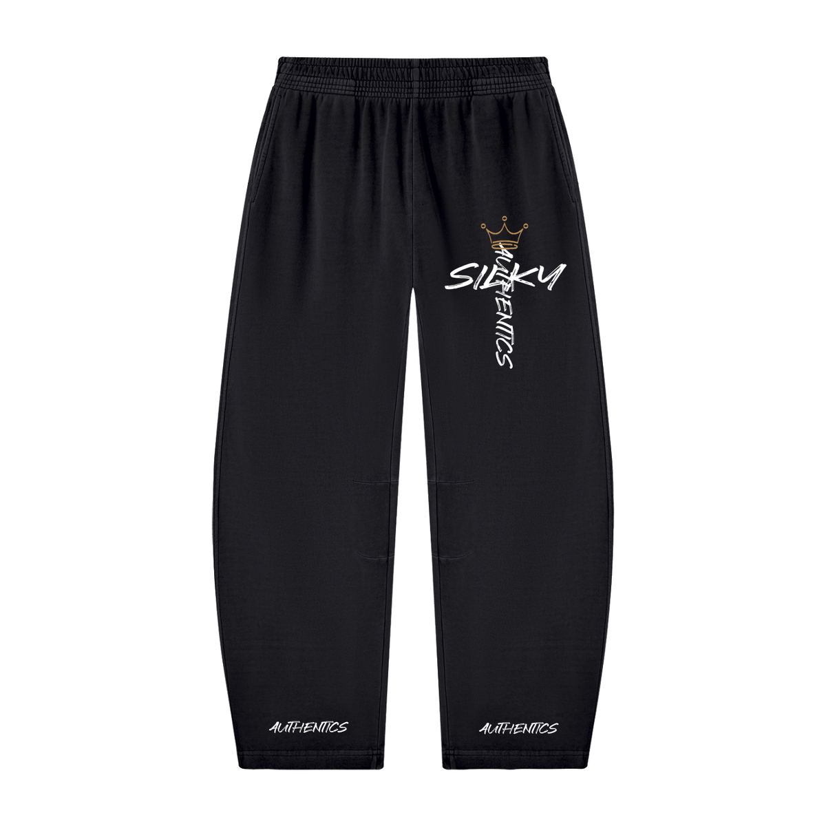Unisex Vintage Washed Barrel Leg Sweatpants