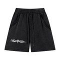 Unisex Vintage Wash Raw Edge Shorts