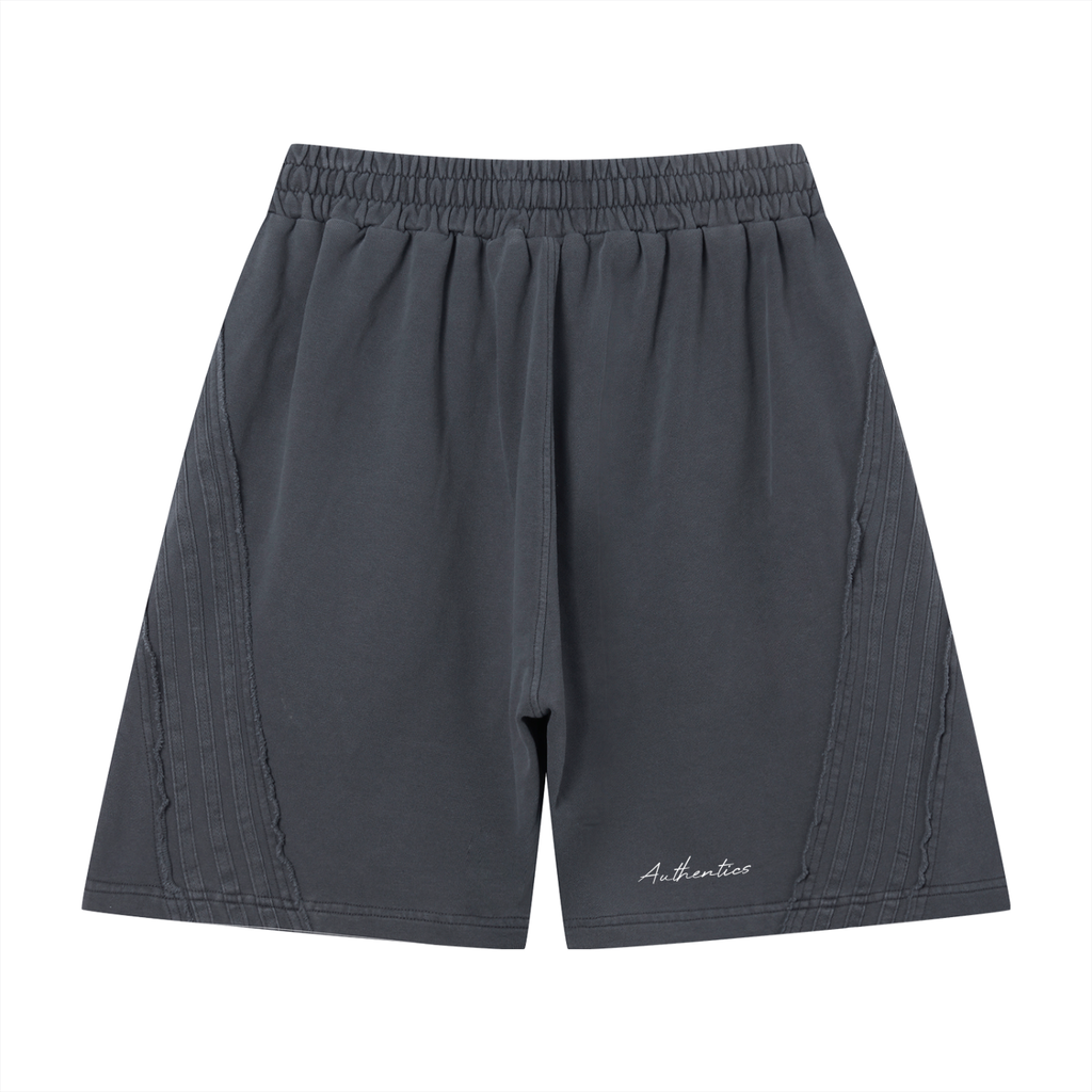 Unisex Vintage Wash Raw Edge Shorts