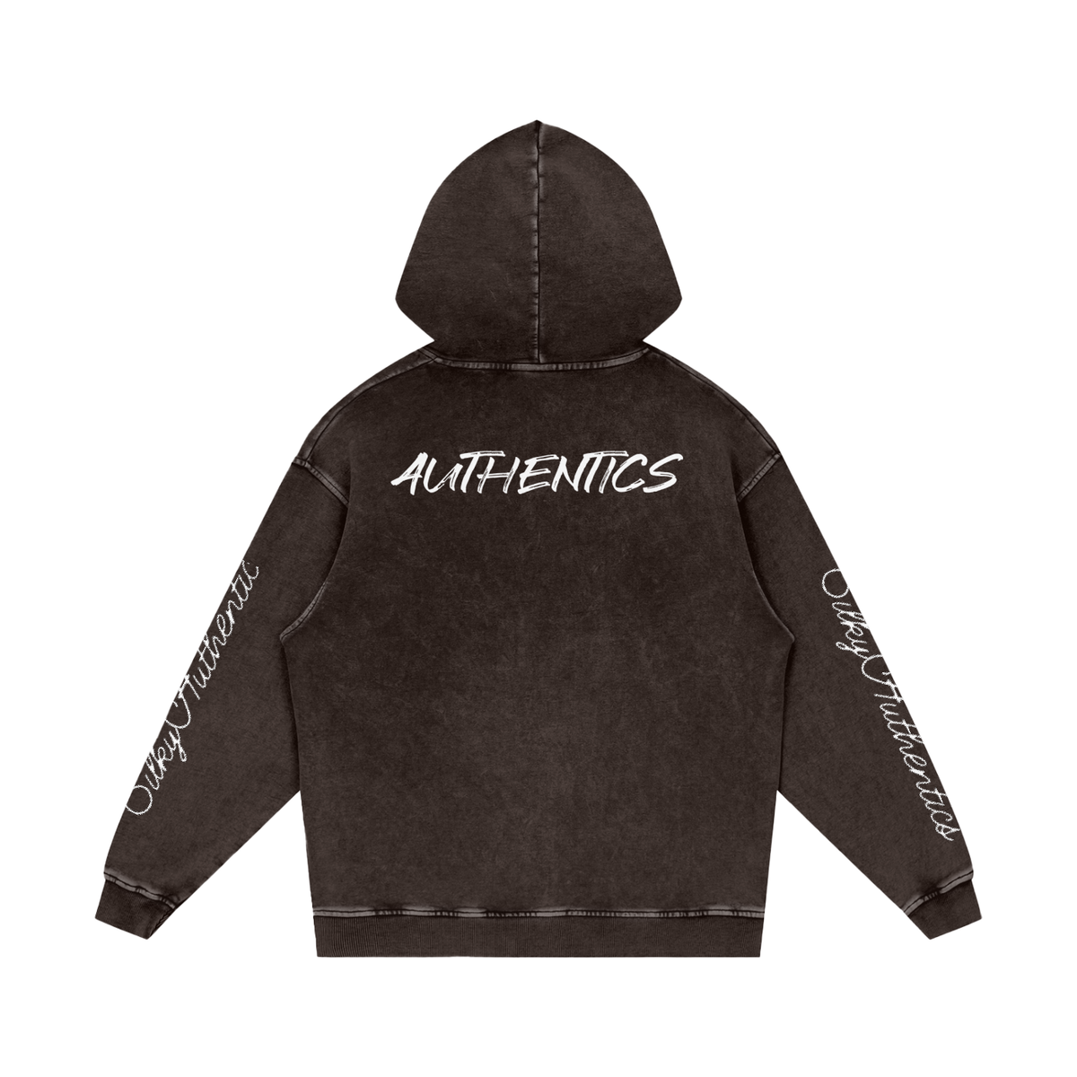 Snow Washed Loose Cotton Hoodie