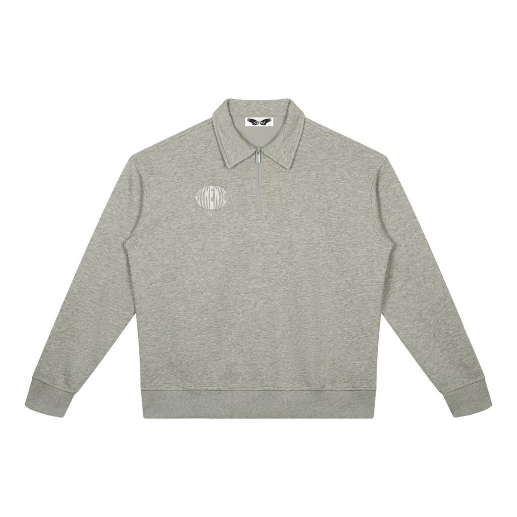 Unisex Boxy Quarter-Zip Sweatshirt