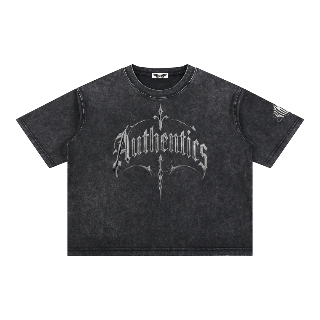 Mineral Wash Boxy Cotton T-Shirt