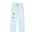 Solid Color Straight-Leg Sweatpants