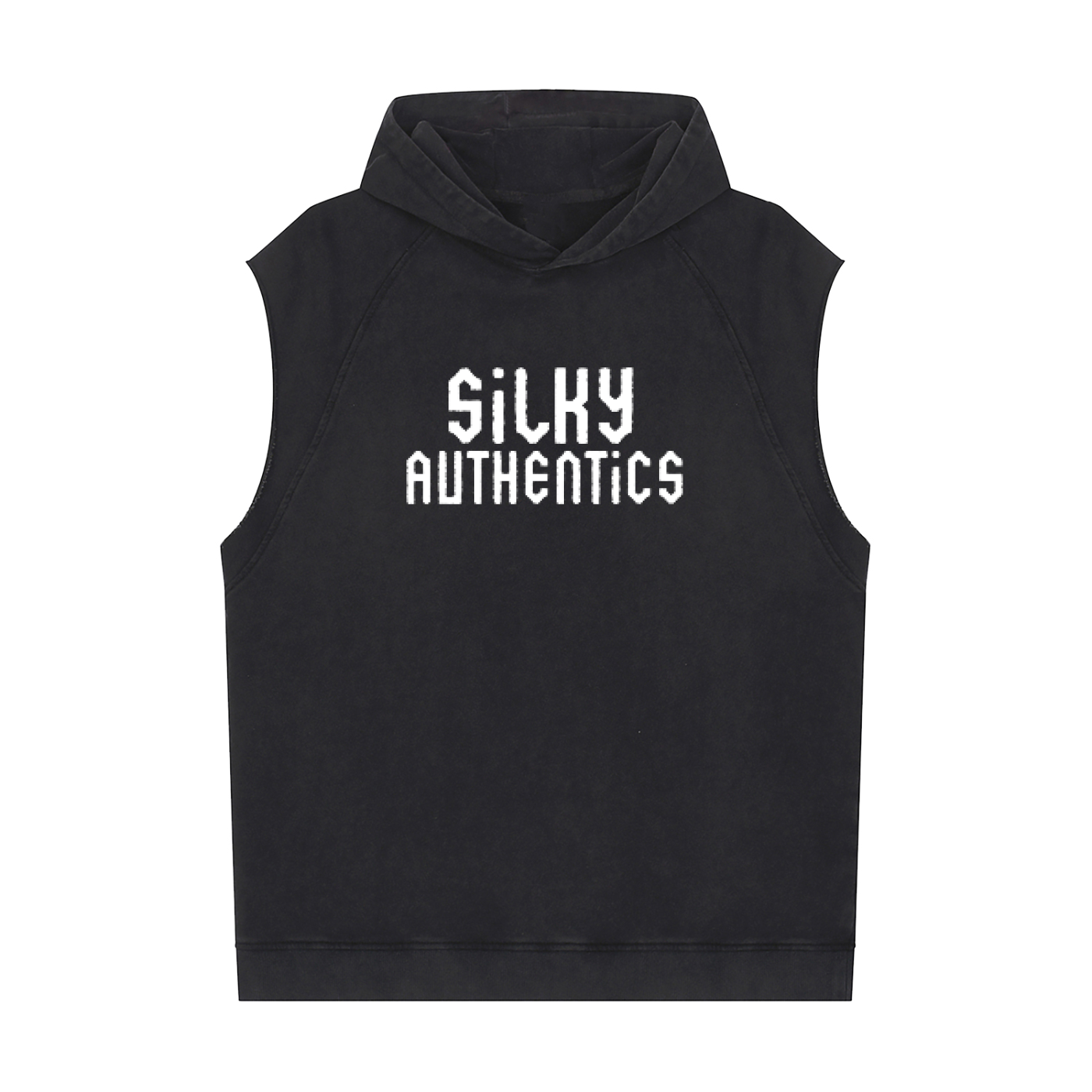 Snow Washed Sleeveless Hoodie