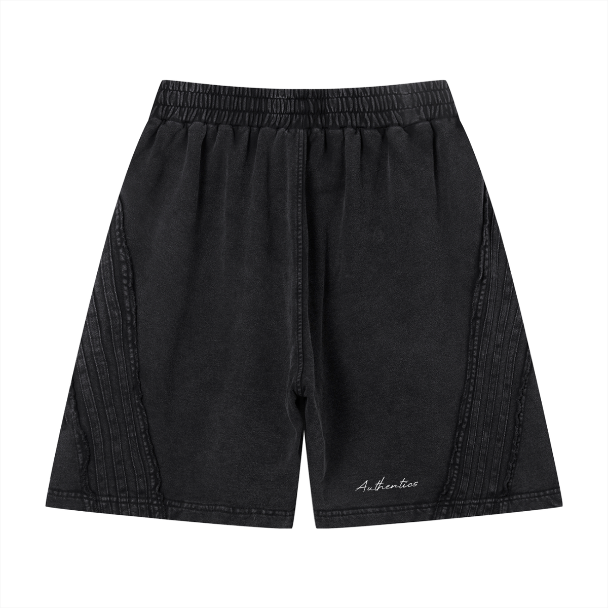 Unisex Vintage Wash Raw Edge Shorts
