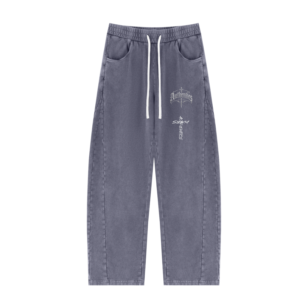 Unisex Mineral Wash Barrel Sweatpants