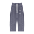 Unisex Mineral Wash Barrel Sweatpants