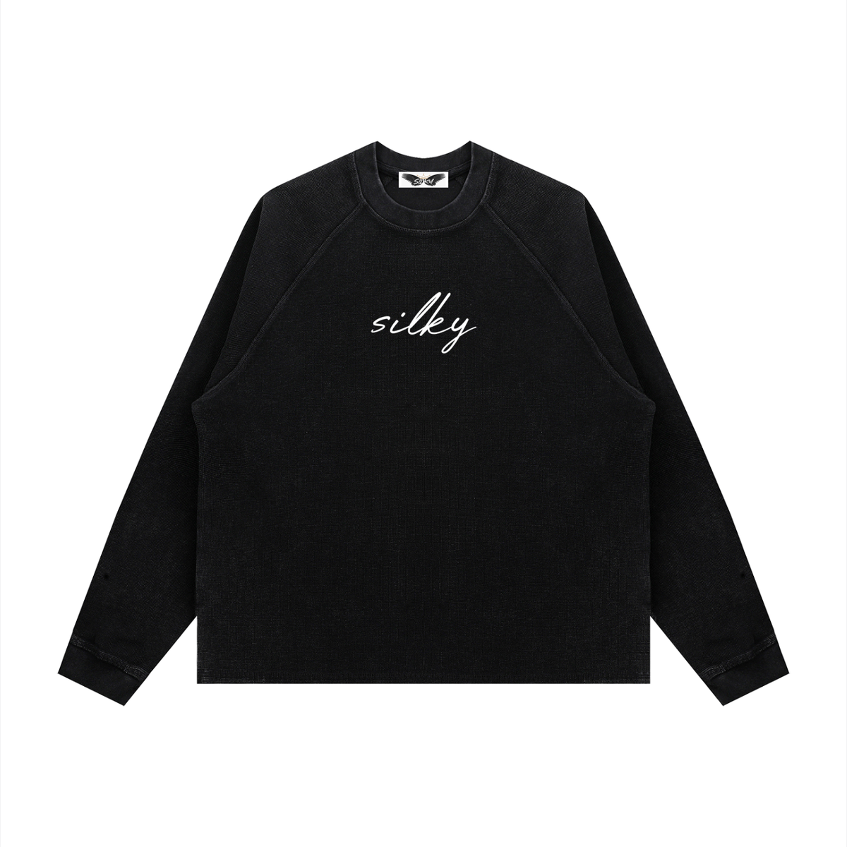 Unisex Vintage Wash Boxy  Waffle T-Shirt