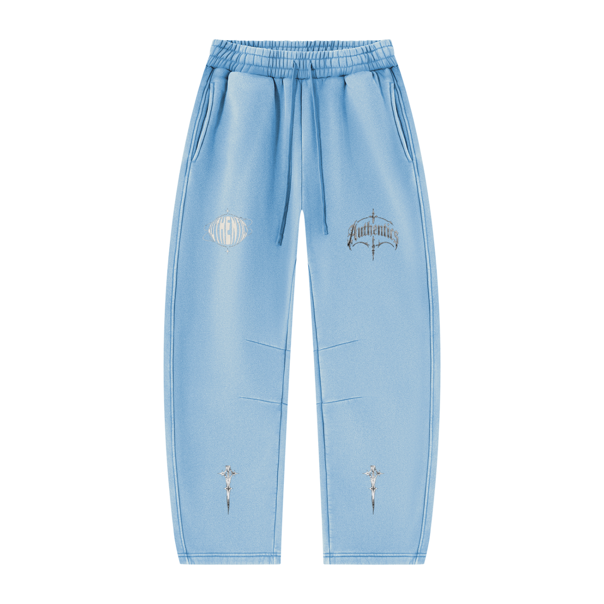 Unisex Vintage Wash Barrel Leg Fleece Sweatpants