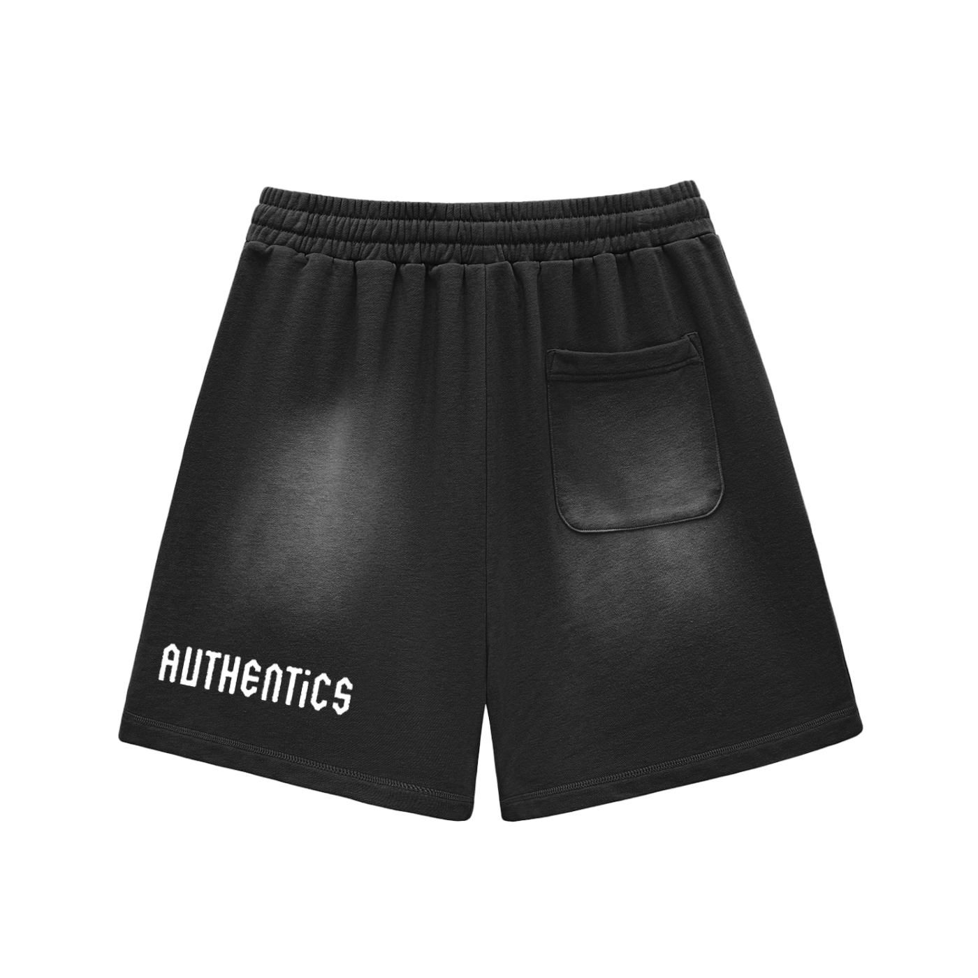 Sun Fade Raw Edge Cotton Shorts