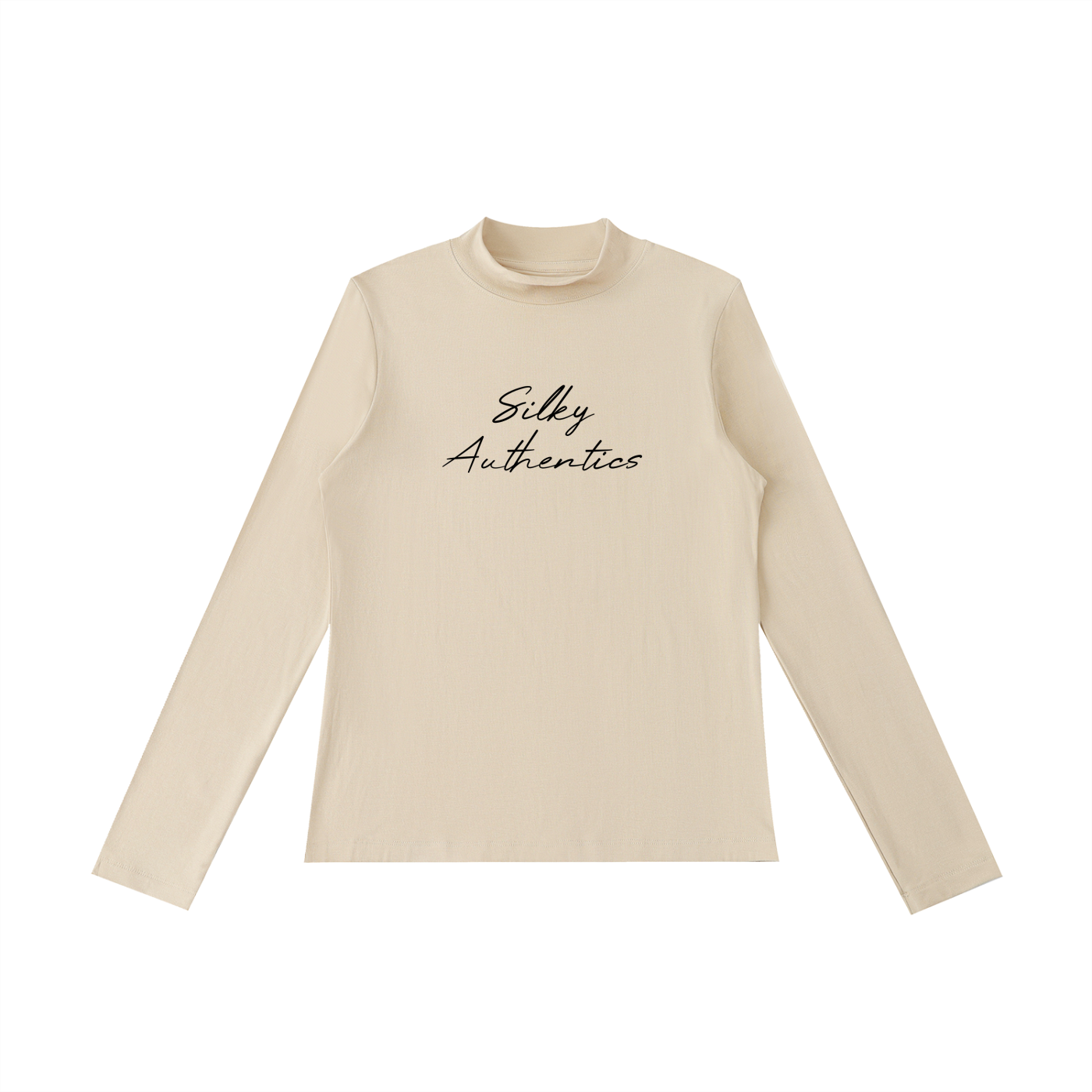 Essential Mock Neck Long Sleeve T-Shirt