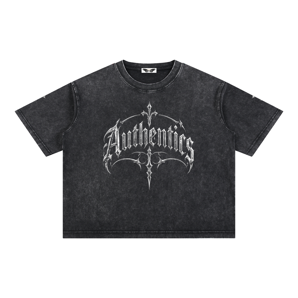Mineral Wash Boxy Cotton T-Shirt
