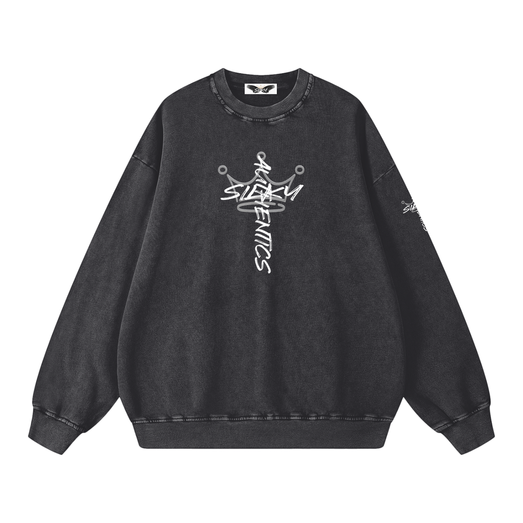 Snow Washed Oversized Sweatshirt