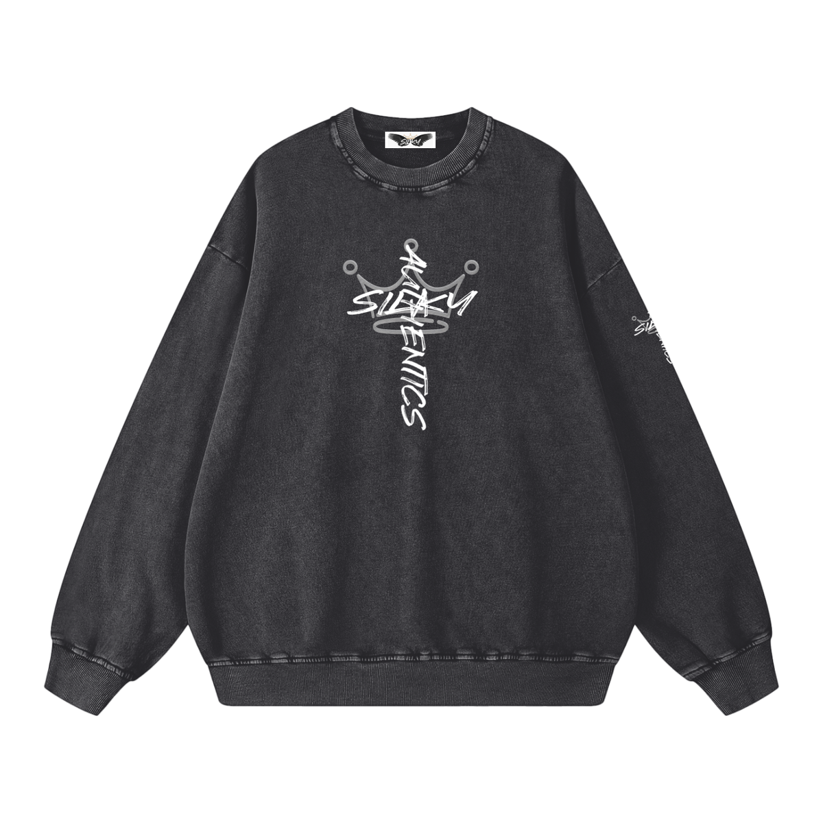 Snow Washed Oversized Sweatshirt