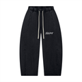 Unisex Mineral Wash Barrel Leg Pants
