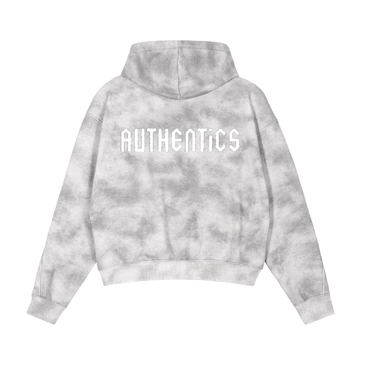 Dirty Washed Zip-Up Fleece Hoodie