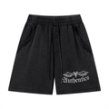 Unisex Vintage Wash Raw Edge Shorts