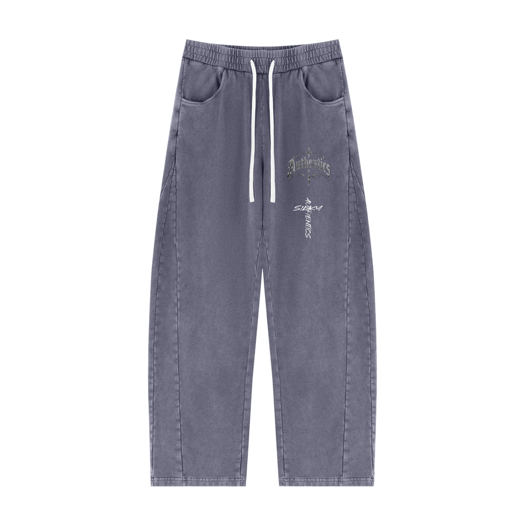 Unisex Mineral Wash Barrel Sweatpants